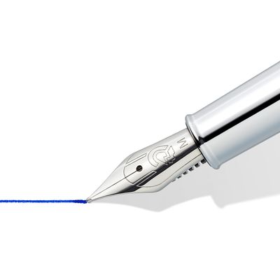 Pluma fuente Staedtler Triplus 474 punto M, color Rosa