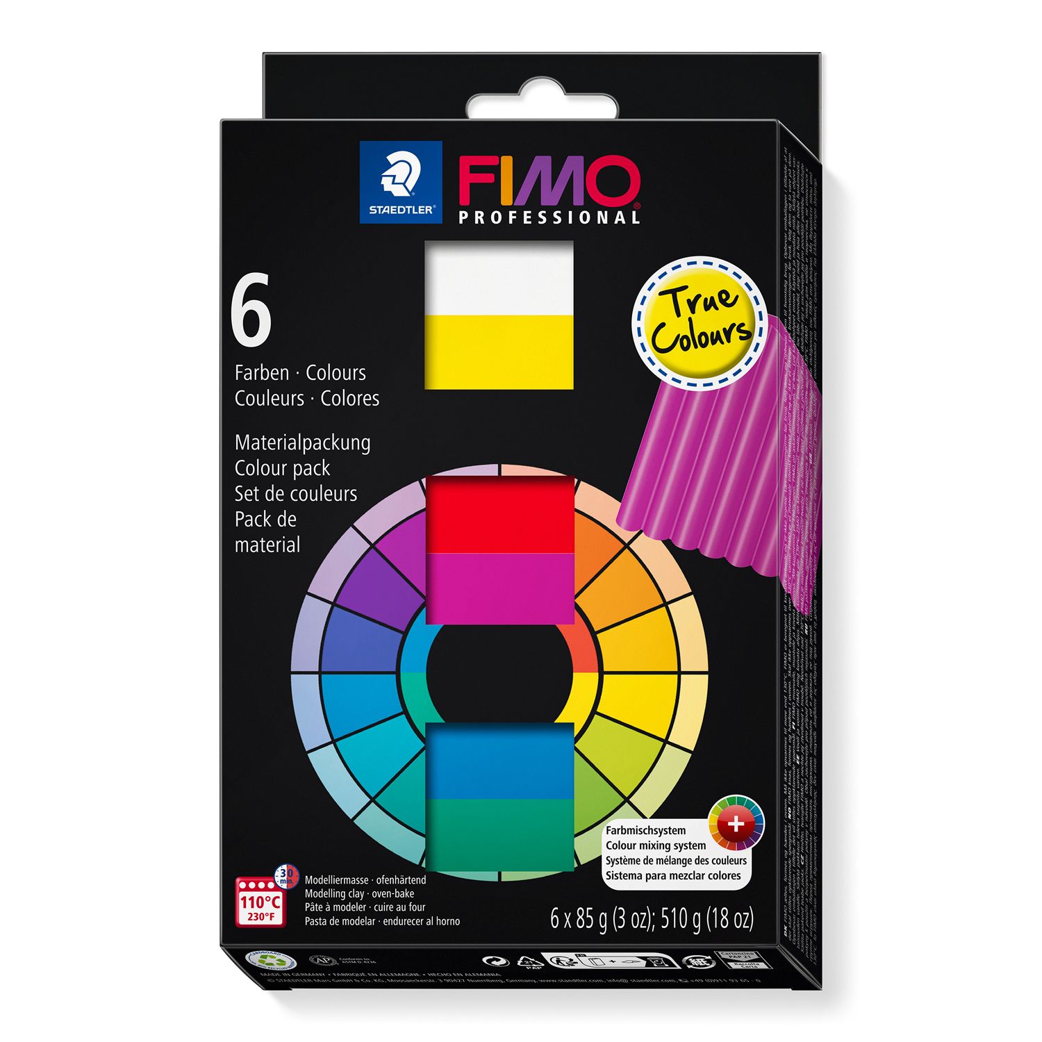 Arcilla polimerica FIMO Professional Set Color Pack True Colours