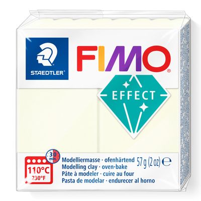 Arcilla polimerica para modelar FIMO Effect, color night glow
