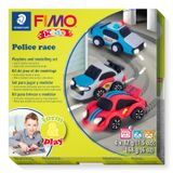 Arcilla polimerica FIMO Kids, Juego Form &amp; Play Police Race