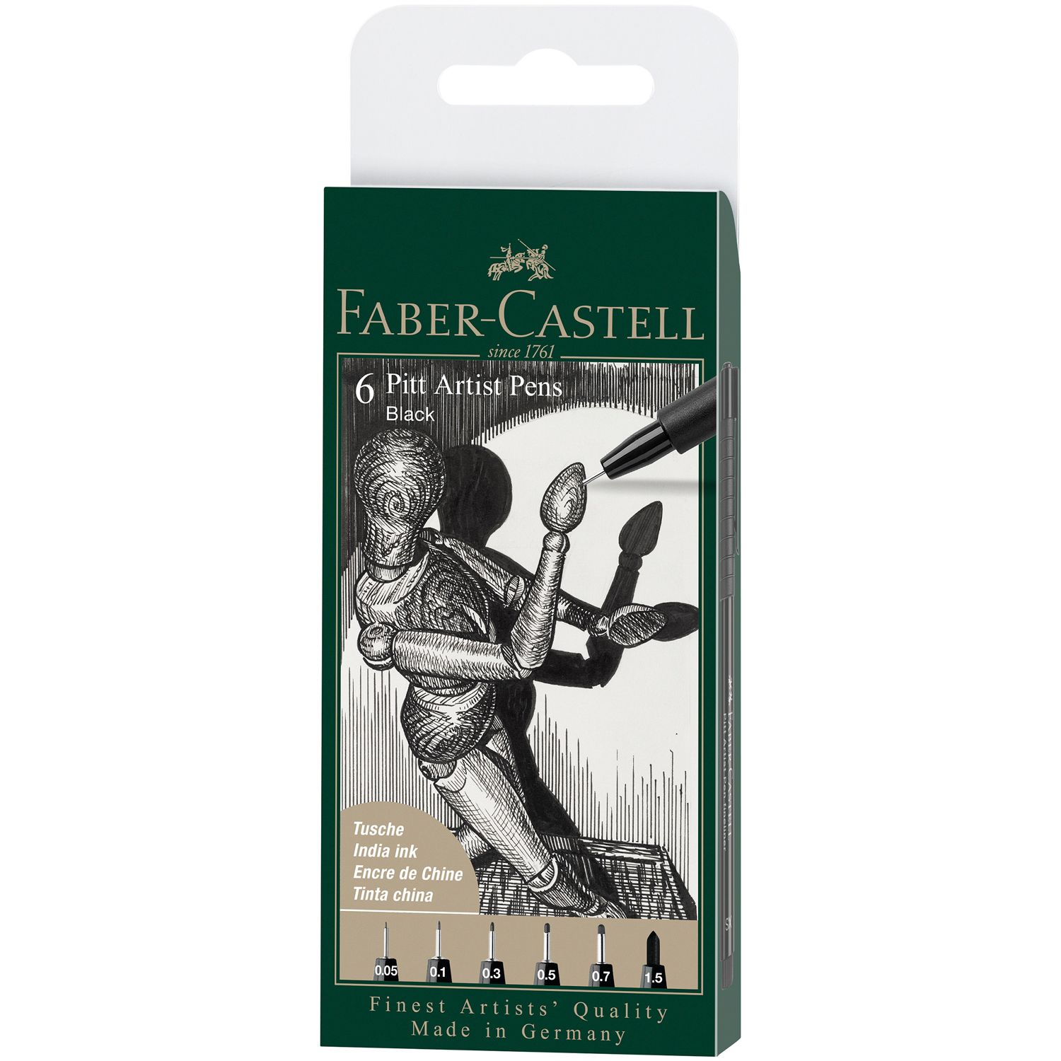 Marcador Faber Castell Pitt Artist Ink Pen 6 Fineliner Negro