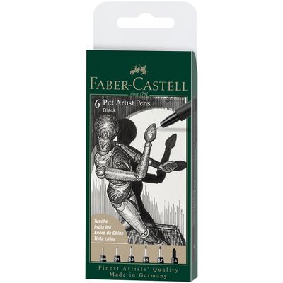 Marcador Faber Castell Pitt Artist Ink Pen 6 Fineliner Negro