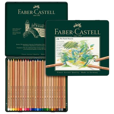 Crayon Pastel Faber Castell Pitt Pastel Pencil, 24 colores