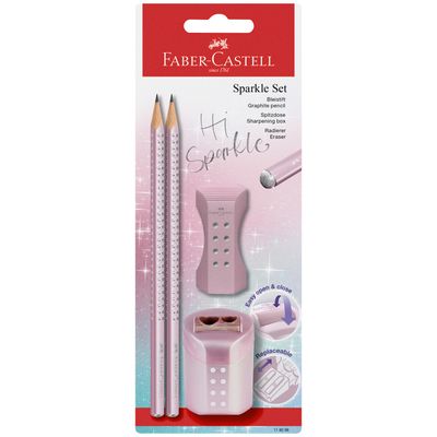 Lapiz Faber Castell Sparkle Cosmic Set 4 piezas, Rose