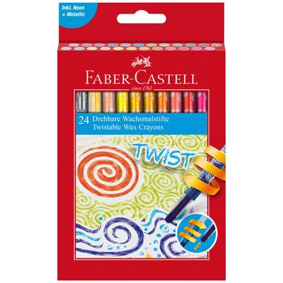 Crayon de cera Faber Castell Twist 24 colores