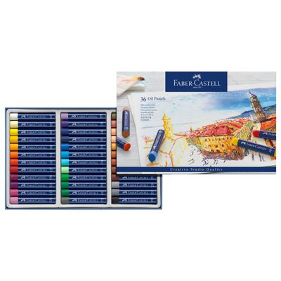 Crayon Pastel Oleo Faber Castell, 36 colores