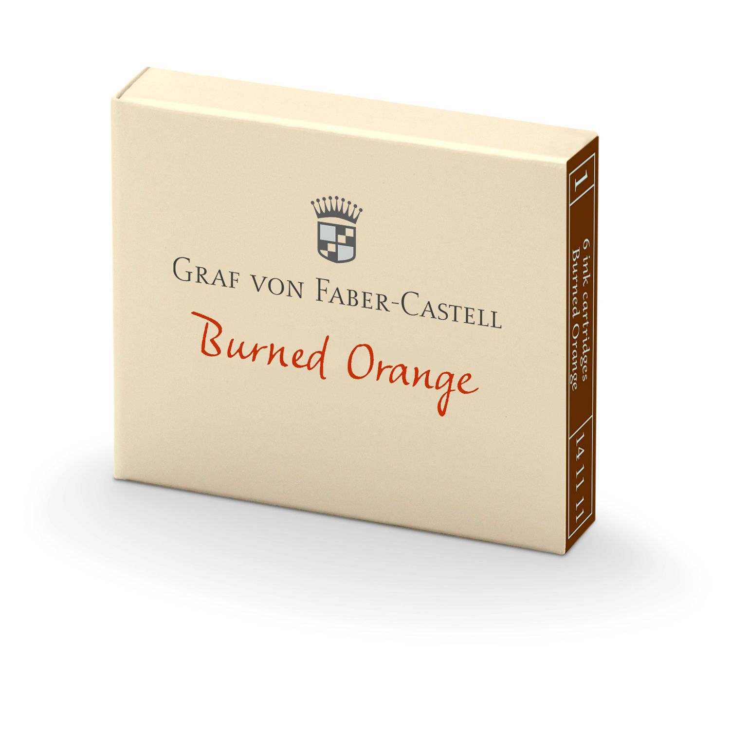 Tinta Graf von Faber Castell 6 Cartuchos Burned Orange