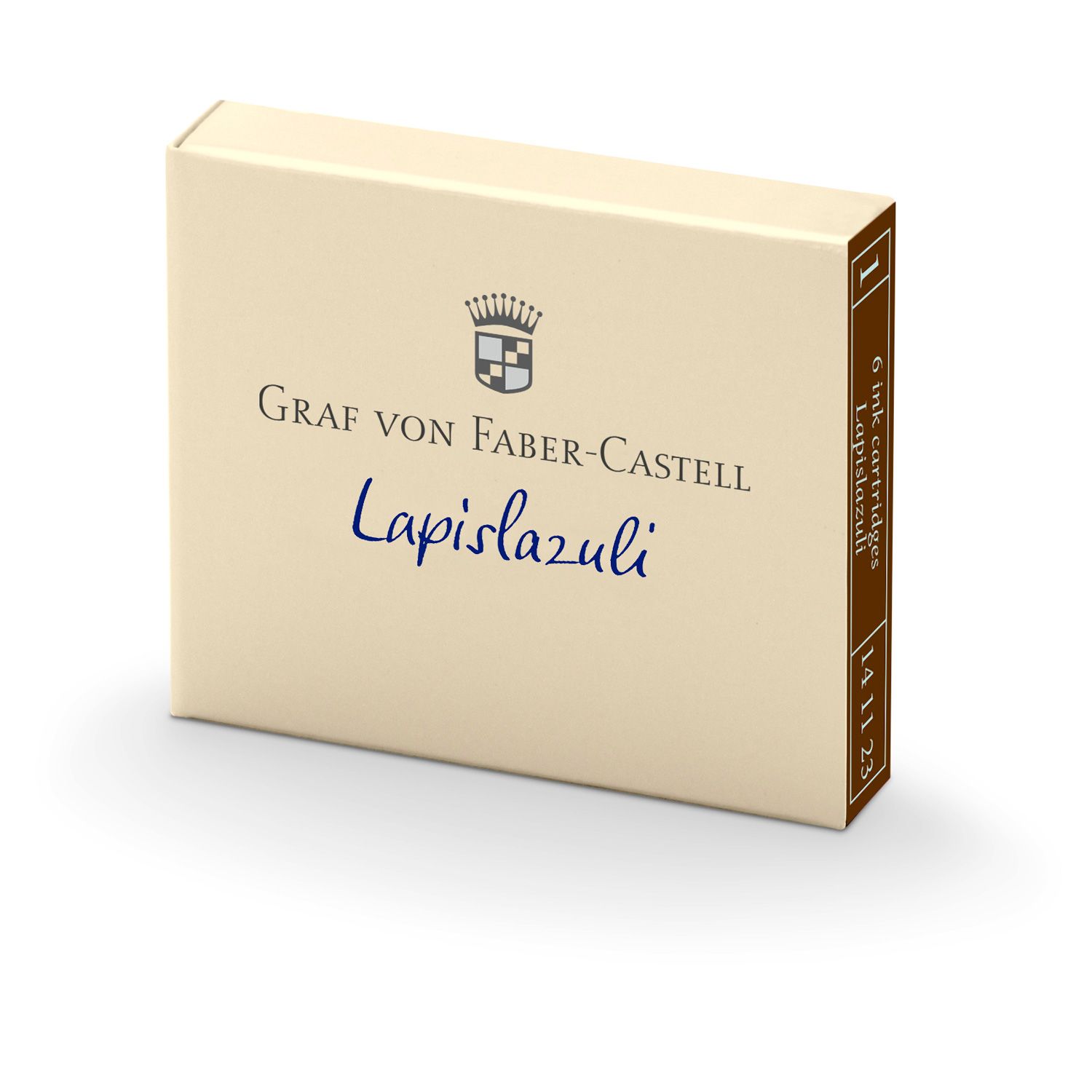 Tinta Graf von Faber Castell 6 Cartuchos Lapislazuli