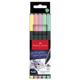 Marcador Faber Castell Grip Finepen Pastel, 5 colores