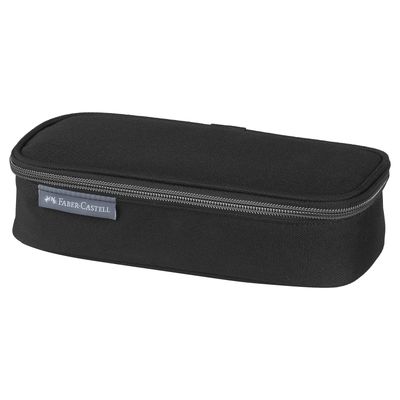 Estuche para lapices Faber Castell Ovalino, color Negro