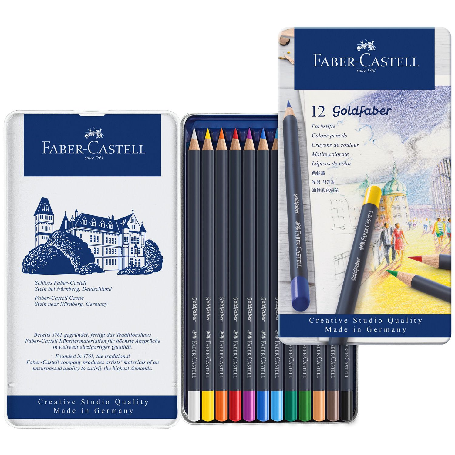 Lapiz Faber Castell Goldfaber 12 colores