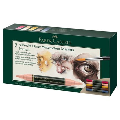 Marcador Faber Castell Albrecht Durer Watercolour 5 Tonos Portrait