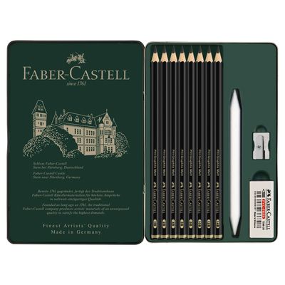 Lapiz Faber Castell Pitt Graphite Matt, juego de 11 piezas