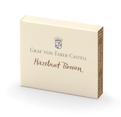 Tinta Graf von Faber Castell 6 Cartuchos Hazelnut Brown