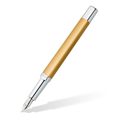 Pluma fuente Staedtler Triplus 474 punto F, color Dorado