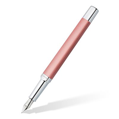 Pluma fuente Staedtler Triplus 474 punto F, color Rosa