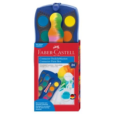 Acuarela Faber Castell Connector Paint Box 24 colores