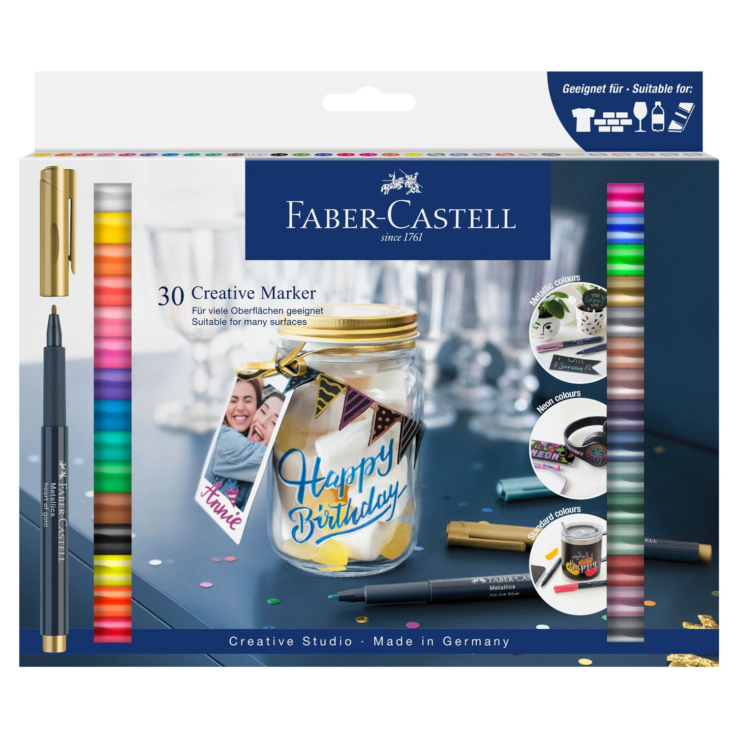 Marcador Faber Castell Creative Marker Set, 30 colores