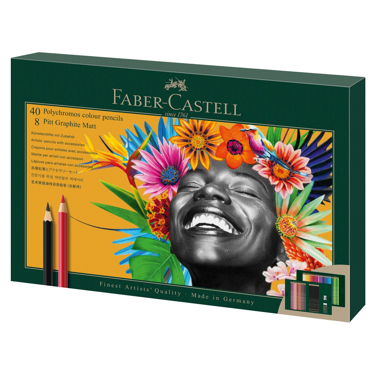 Lapiz Faber Castell Set Polychromos + Pitt Graphite Matt 50 pcs