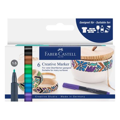 Marcador Faber Castell Creative Marker Set Fairy Forest, 6 col.
