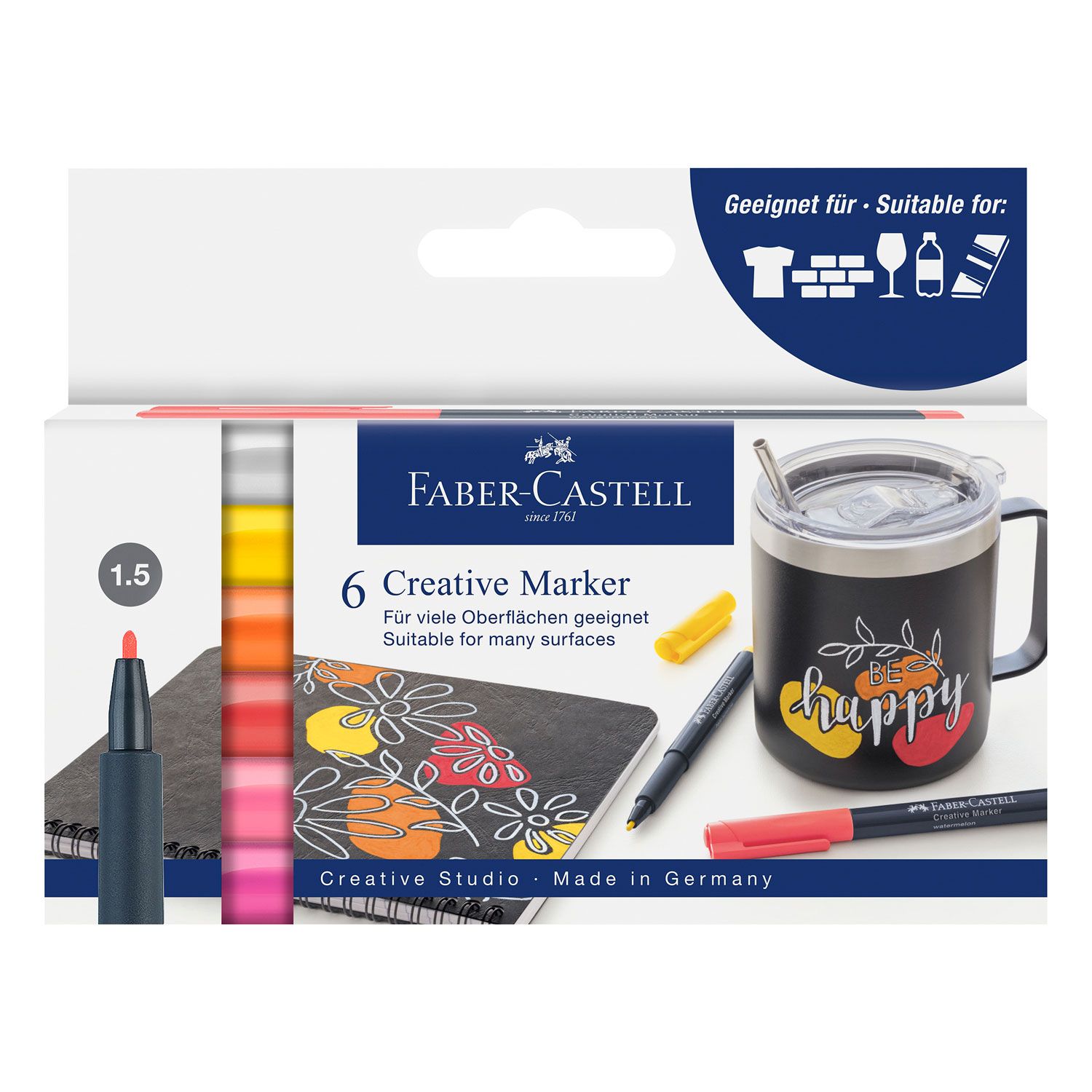 Marcador Faber Castell Creative Marker Set Fairy Forest, 6 col.