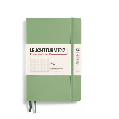 Cuaderno Leuchtturm1917 B6+ Softcover, Sage, puntos