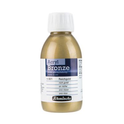 Pintura Schmincke Acryl Bronze 150ml, Color Rich Gold