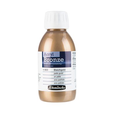 Pintura Schmincke Acryl Bronze 150ml, Color Pale Gold