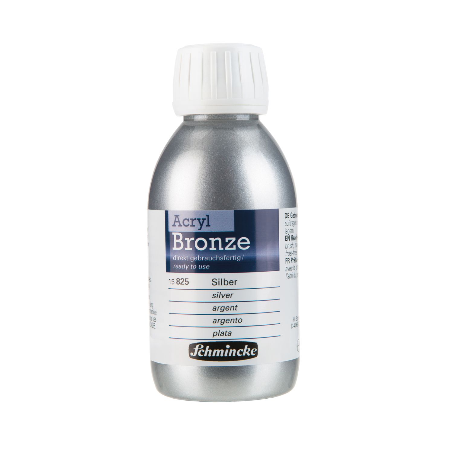 Pintura Schmincke Acryl Bronze 150ml, Color Silver