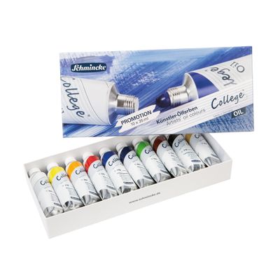 Pintura oleo Schmincke College Öl Color, 10 colores de 35ml