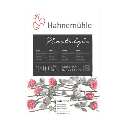 Block Hahnemühle Nostalgie, tamaño A2, 50 hojas 190gr