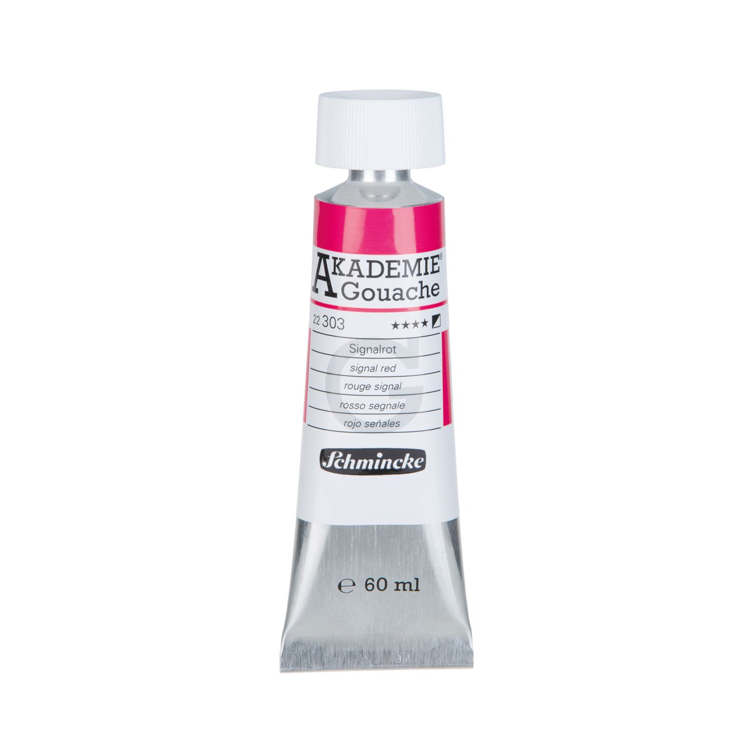 Pintura Gouache Akademie 303 Signal Red 60ml