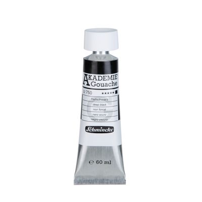 Pintura Gouache Akademie 750 Deep Black 60ml