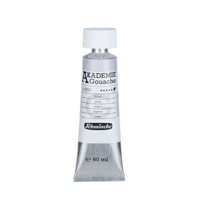 Pintura Gouache Akademie 800 Silver 60ml