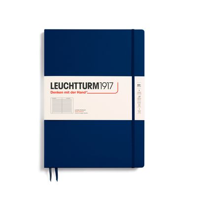 Cuaderno Leuchtturm1917 Master Slim A4+ Navy, rayas