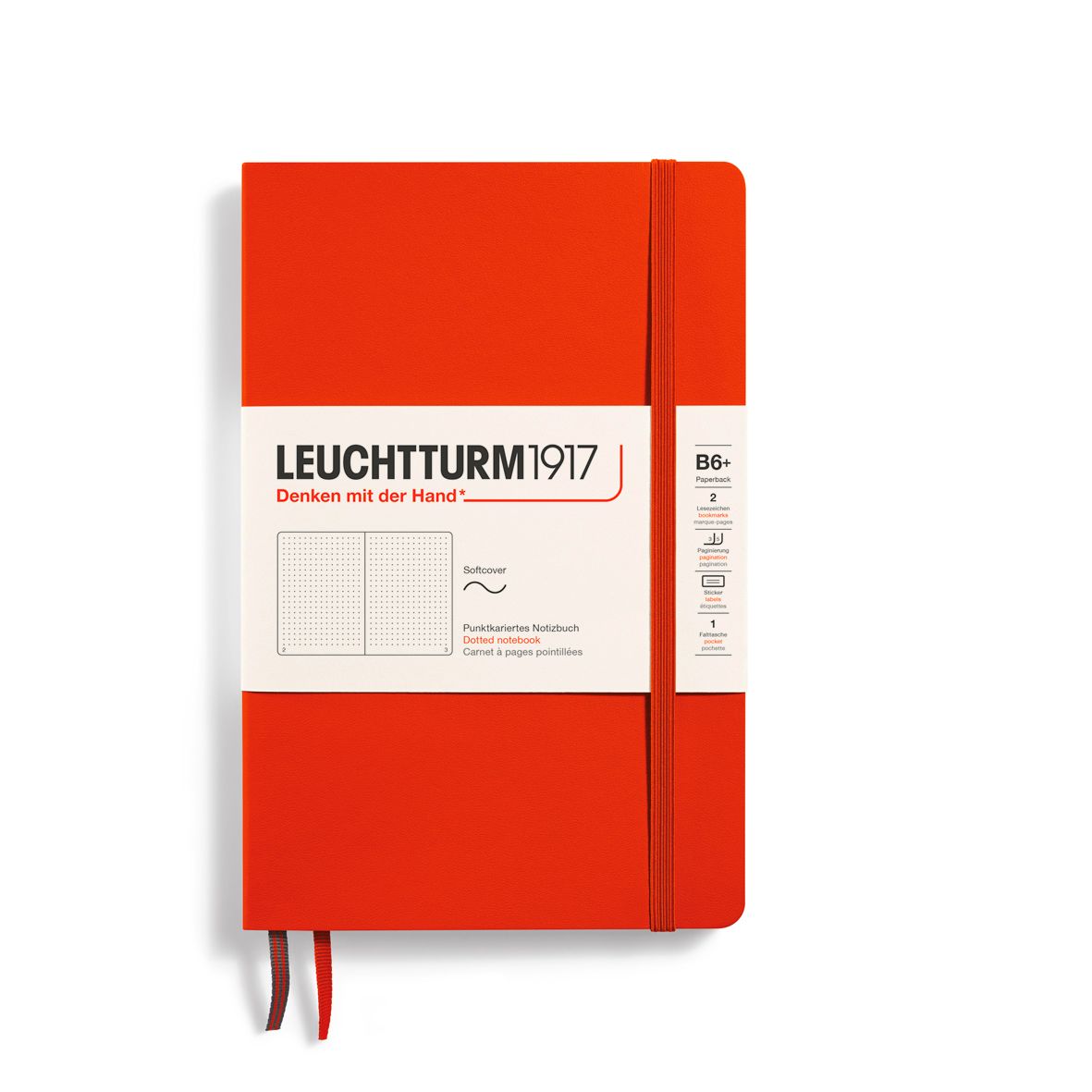 Cuaderno Leuchtturm1917 B6+ Softcover, Fox, Puntos
