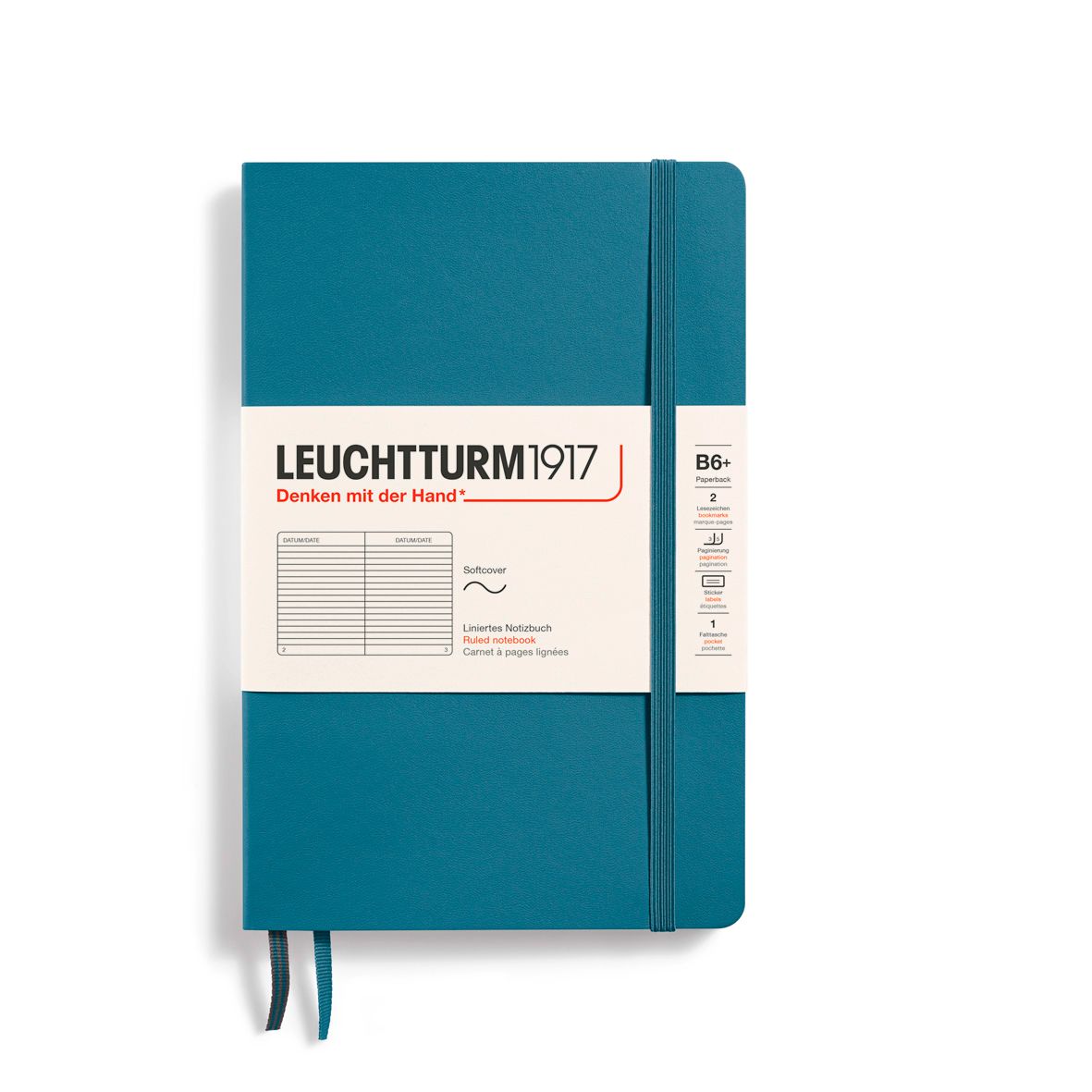 Cuaderno Leuchtturm1917 B6+ Softcover, Stone, rayas