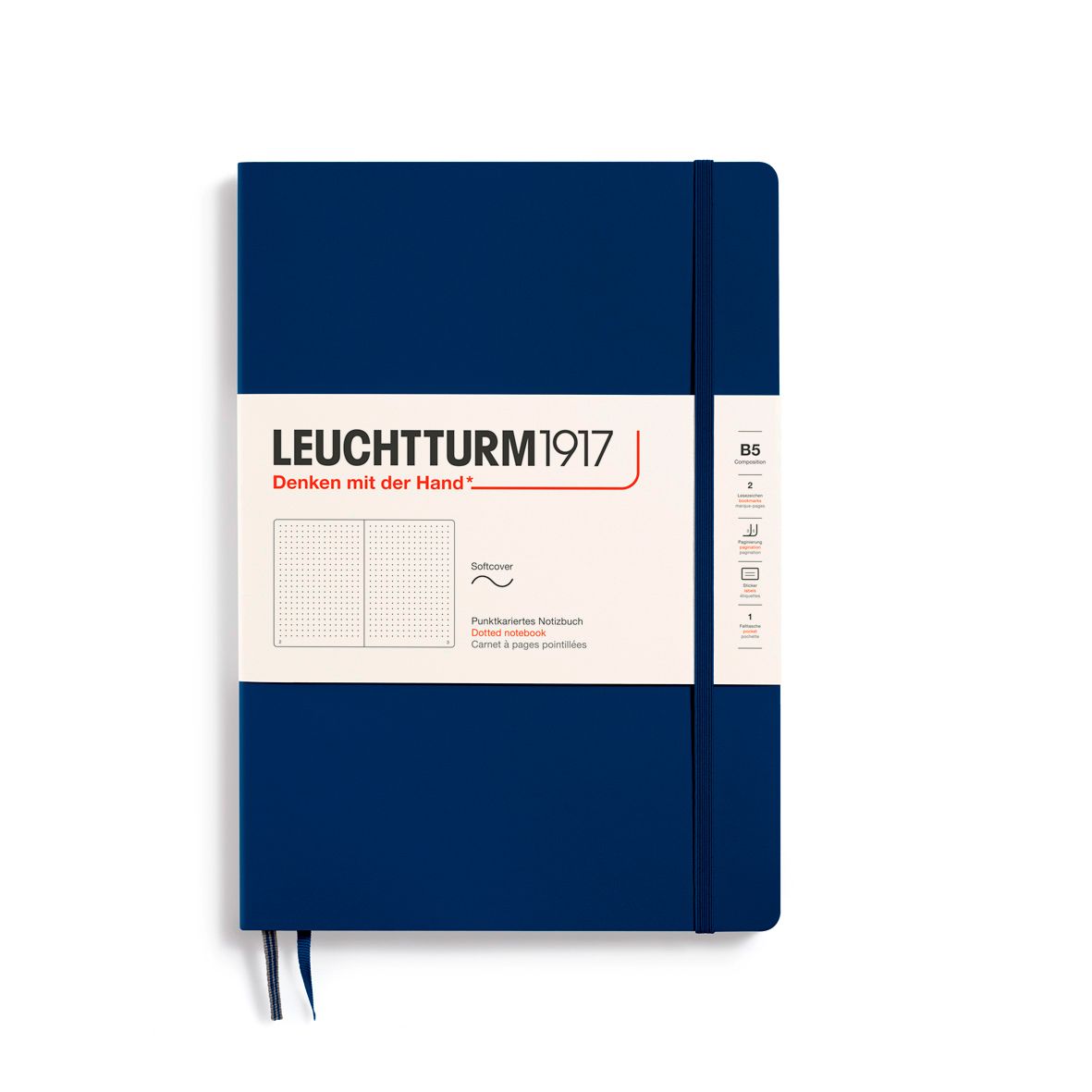 Cuaderno Leuchtturm1917 Composition B5 Tapa Suave, Navy, Puntos