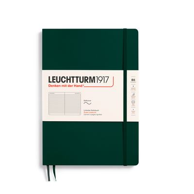 Cuaderno Leuchtturm1917 Composition B5 Tapa Suave, Forest Green, lineas