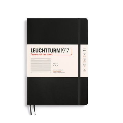 Cuaderno Leuchtturm1917 Composition B5 Tapa Suave, Negro, Lineas