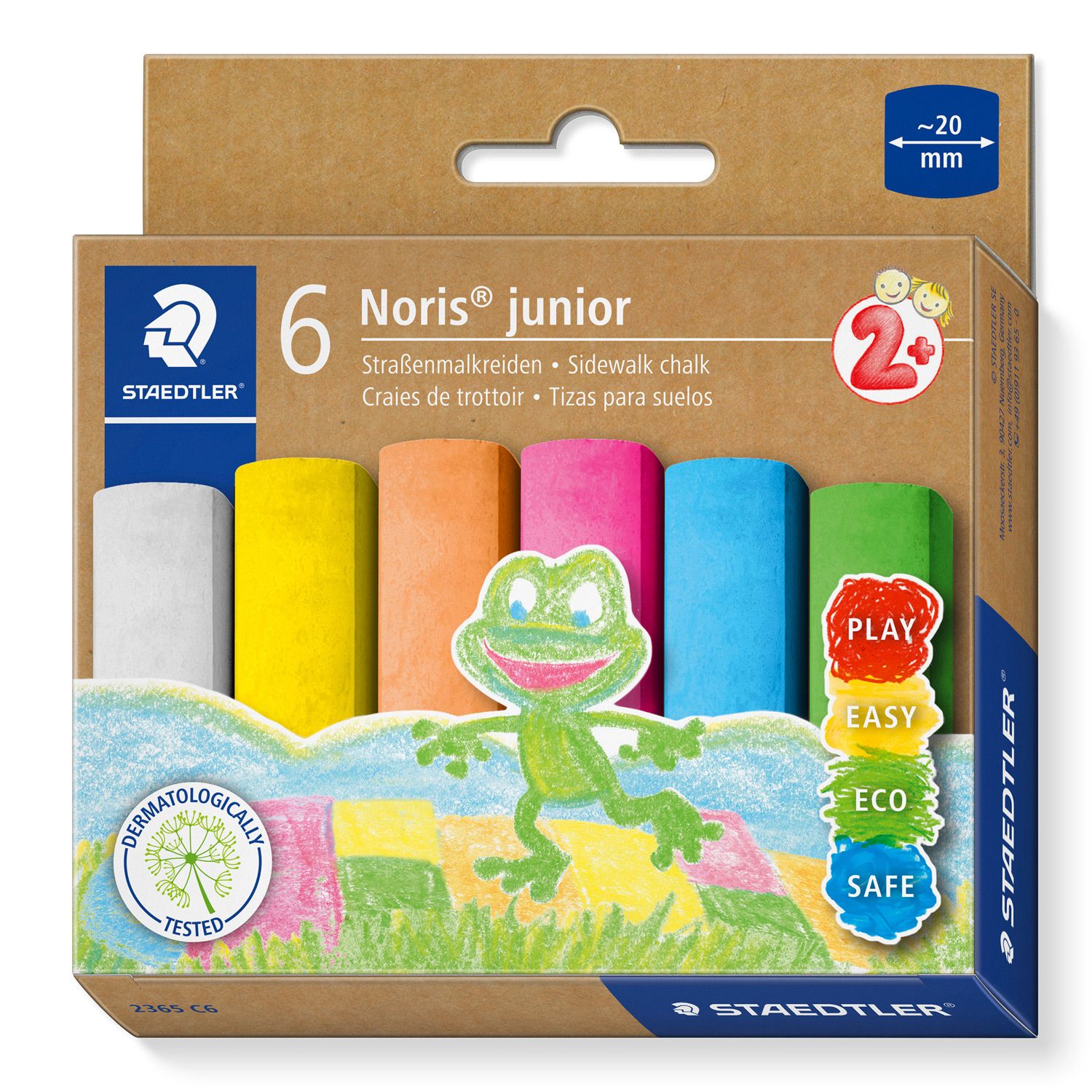 Yeso Staedtler Noris Junior, tiza para acera