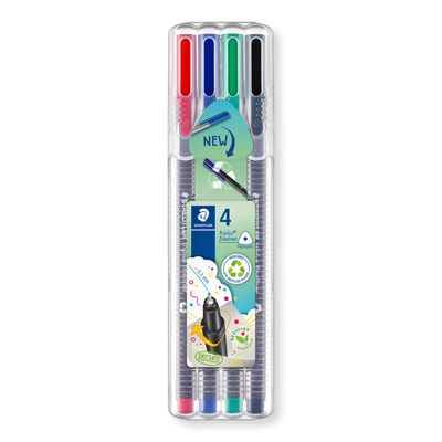 Marcador Staedtler Triplus Fineliner, 4 colores