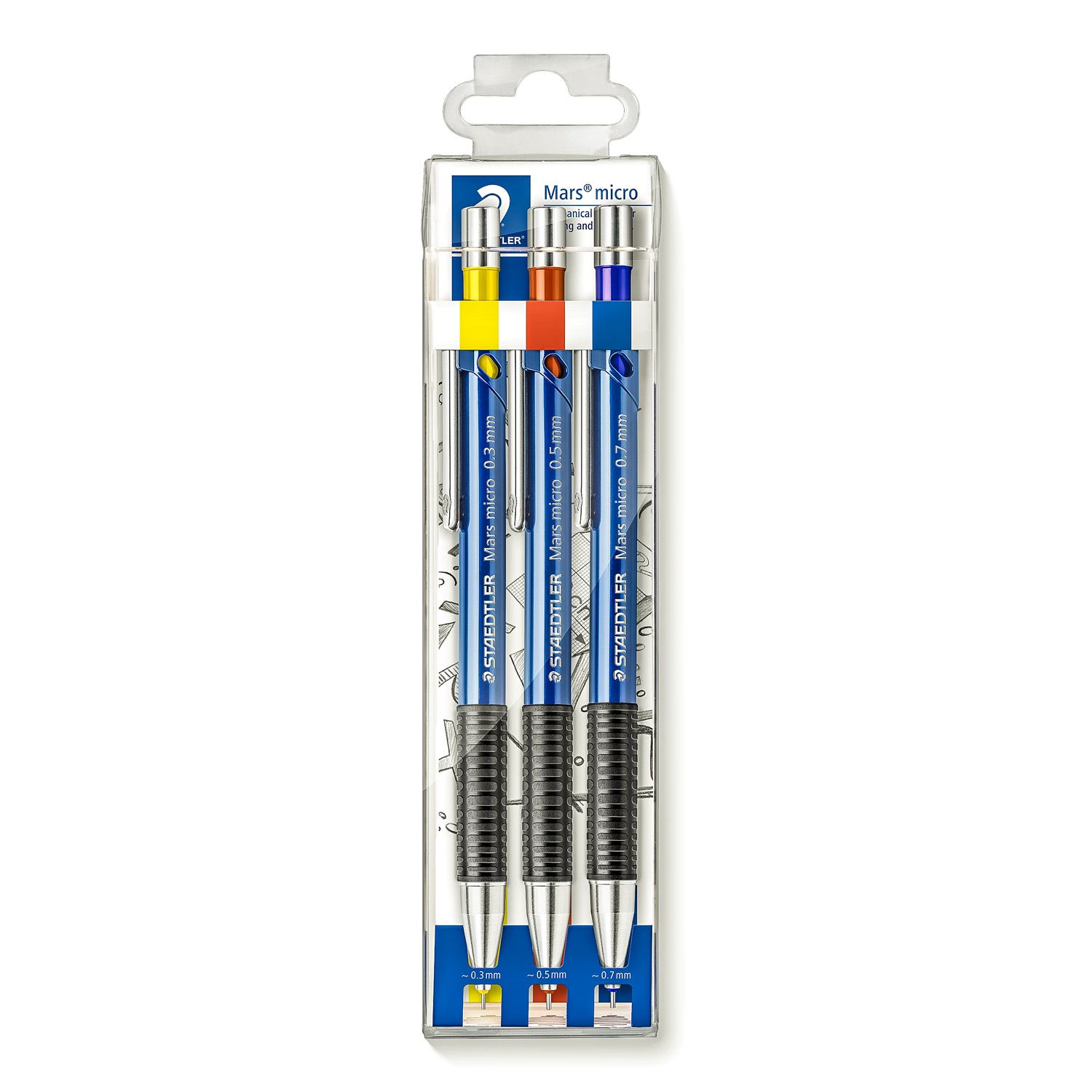 Portaminas Staedtler Mars Micro 775, Juego 3 puntas
