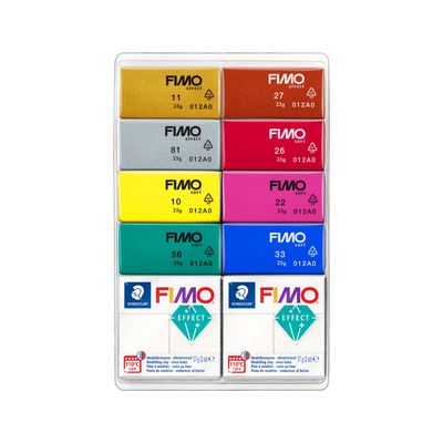 Arcilla polimerica para modelar FIMO Effect, 12 Color Mixing Pearls