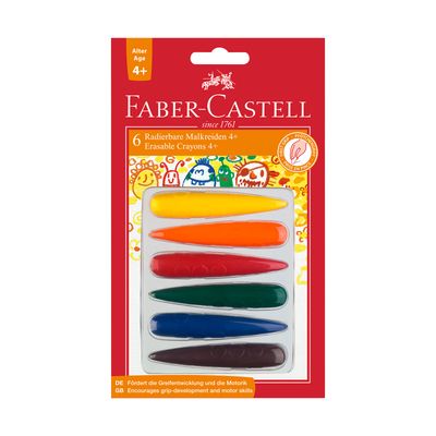 Crayon Cera Faber Castell kinder Cohete 6 Colores