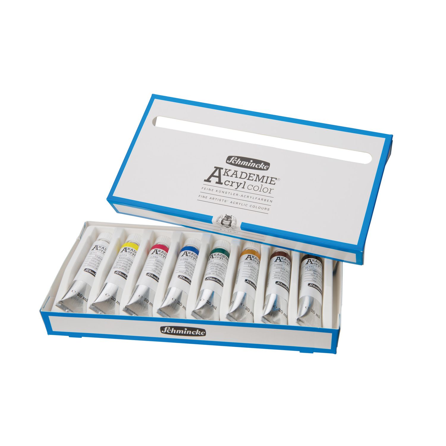 Pintura Acrilica Akademie Acryl 8 Colores x 20ml