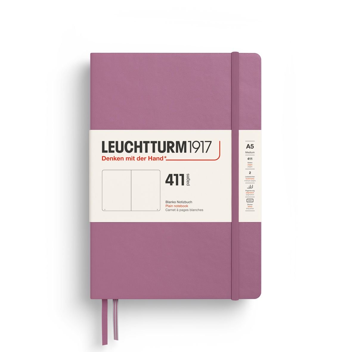 Cuaderno Leuchtturm1917 Medium 411, Dusty Rose, Plain