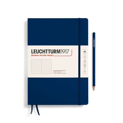Cuaderno Leuchtturm1917 Composition B5 Tapa Dura, Navy, puntos