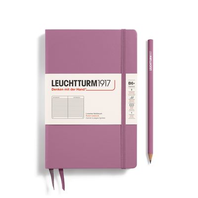 Cuaderno Leuchtturm1917 B6+, Tapa Dura, Dusty Rose, lineas
