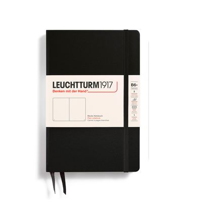 Cuaderno Leuchtturm1917 B6+, Tapa Dura, Negro, Plain